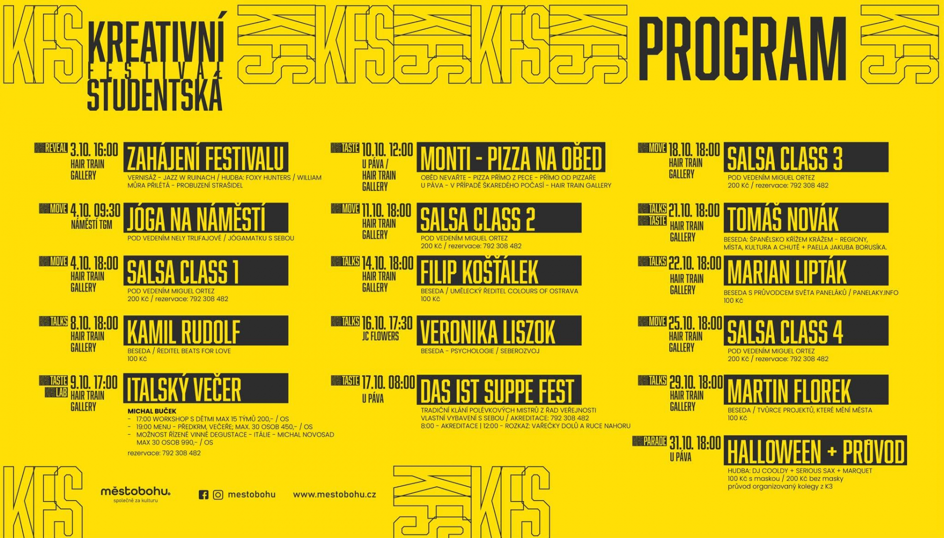 KREATIVNÍ FESTIVAL STUDENTSKÁ 2026